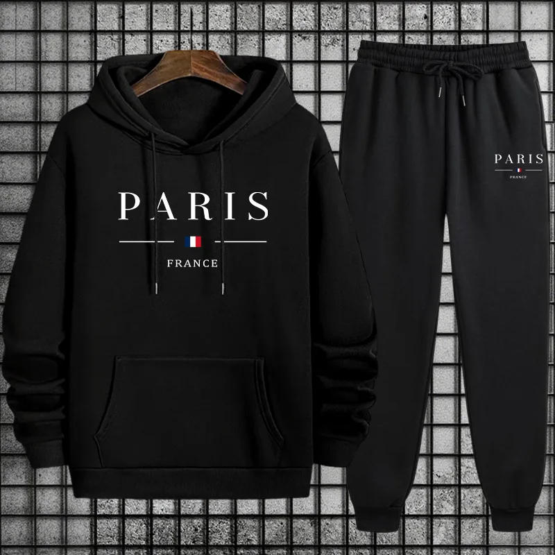 Street Fashion Paris 2025 - Herbst-Winter-Herren-Street-Style-Trainingsanzug 2025, neueste Pariser Mode, übergroßer