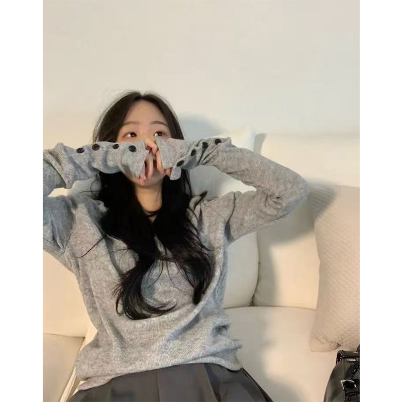 MEXZT Streetwear Grau Pullover – Street Fashion Korea Bewertung und Preis