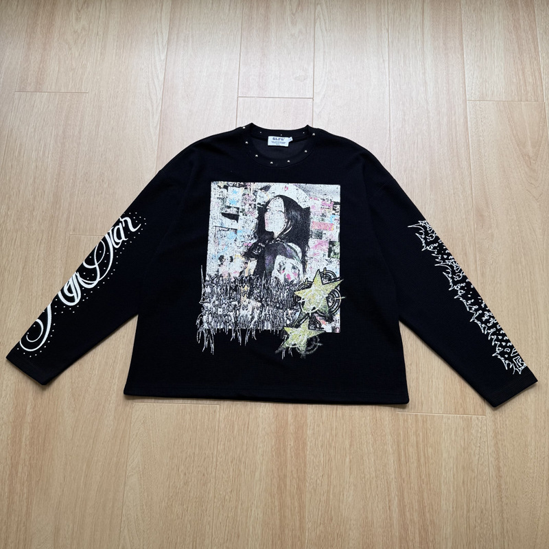 Herren High-Street-Graffiti-T- – Street Fashion Graffiti Bewertung und Preis