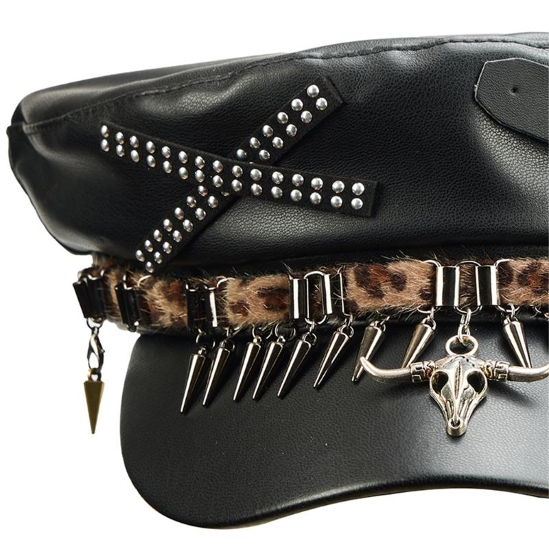 39BB Punk Styles PU-Leder-Zeit – Street Fashion Events Bewertung und Preis