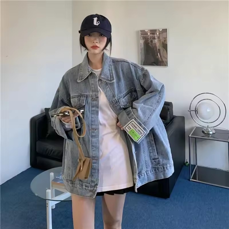 2025 neue Mode Denim Jacke Fra – Street Fashion Korea Bewertung und Preis