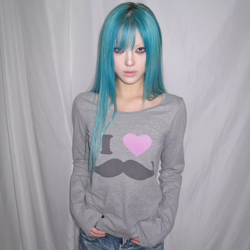 Japanisches Y2K-T-Shirt mit Ba – Street Fashion Korea Bewertung und Preis