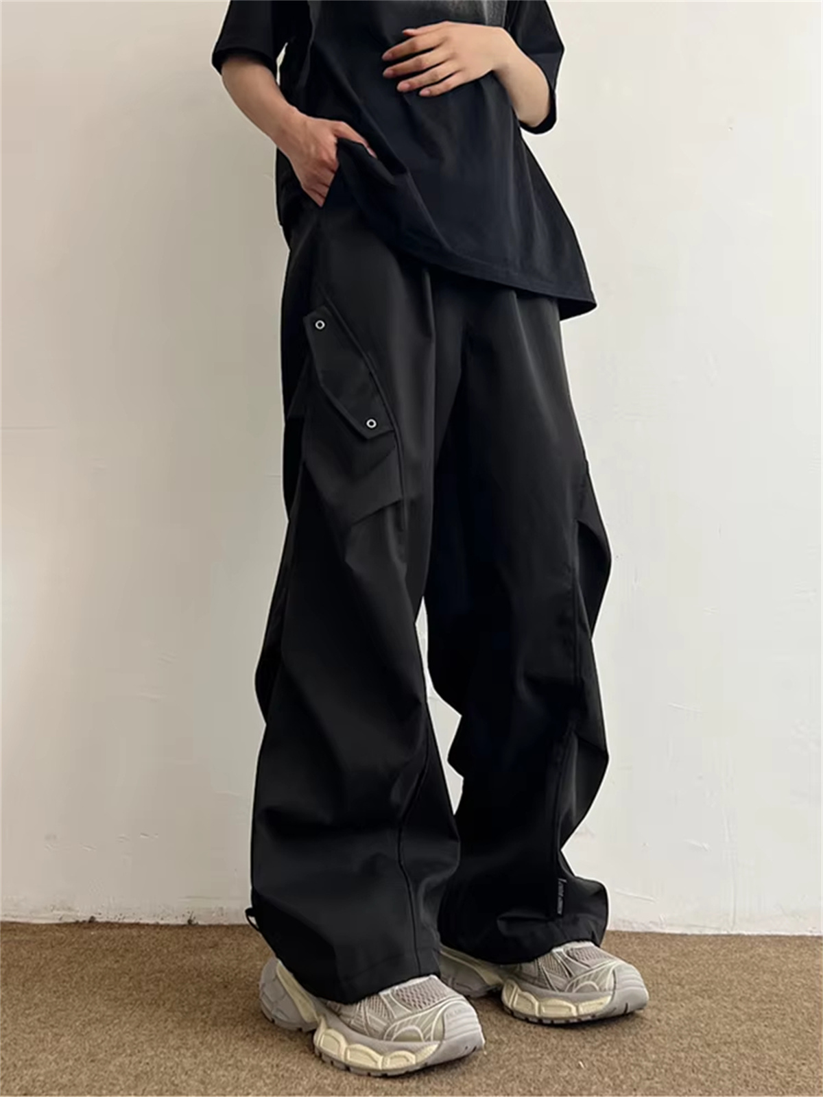 Techwear Fallschirm-Cargohose  – Street Fashion Korea Bewertung und Preis