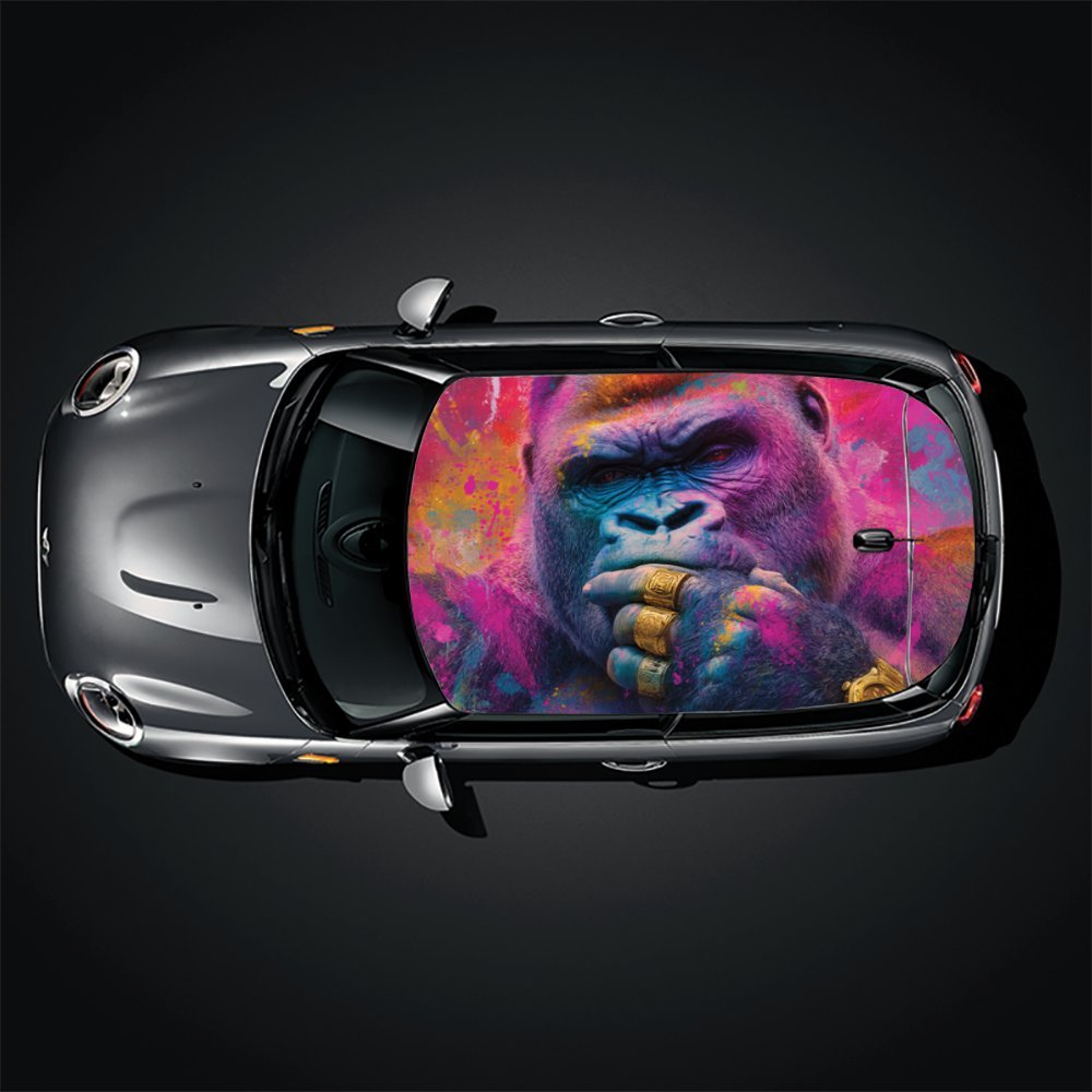 Modischer Street Art Schimpans – Street Fashion Pose Bewertung und Preis