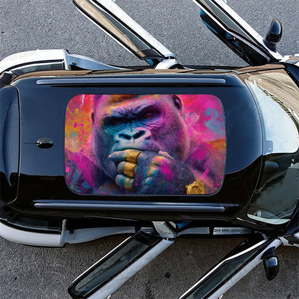 Modischer Street Art Schimpans – Street Fashion Pose Bewertung und Preis