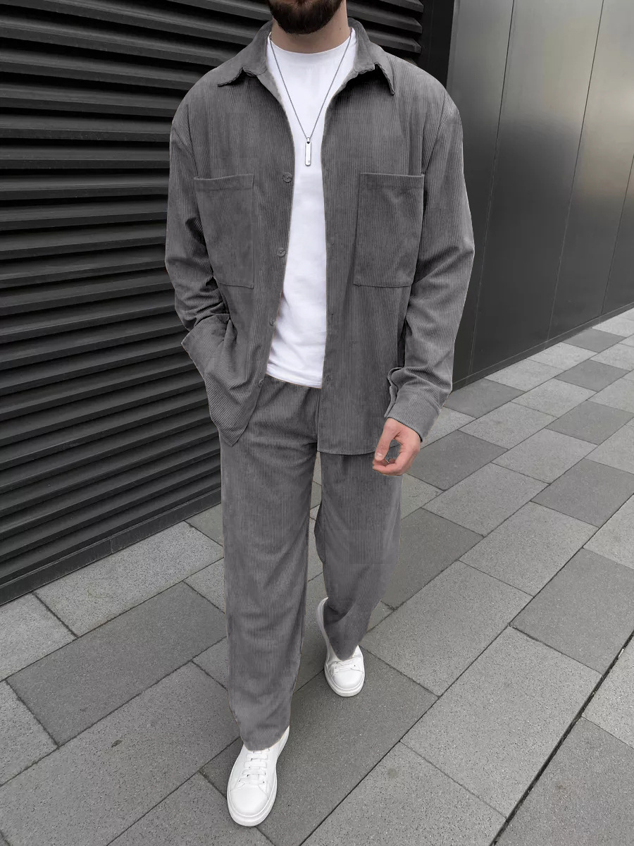 Herren-Cordanzug im Zweiteiler – Street Fashion Outfit For Men Bewertung und Preis