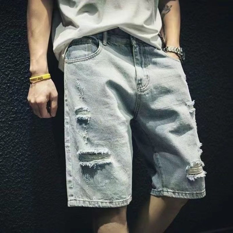 Sommer-Jeansshorts für Herren, – Street Fashion Hong Kong Bewertung und Preis