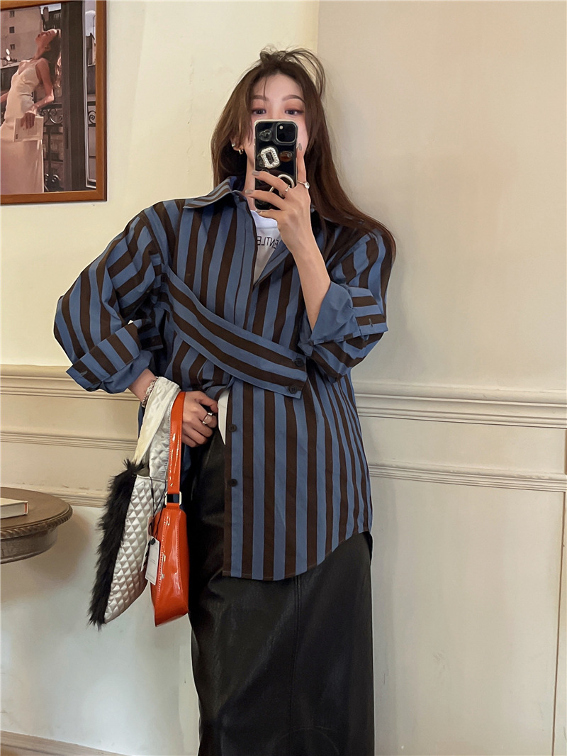 Koreanisches gestreiftes Hemd  – Street Fashion Korea Bewertung und Preis