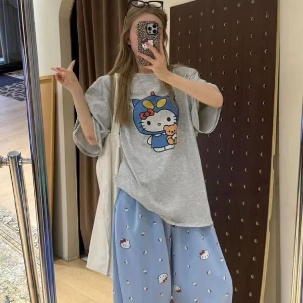 Kurzärmliges T-Shirt mit Hello – Street Fashion Jersey Bewertung und Preis