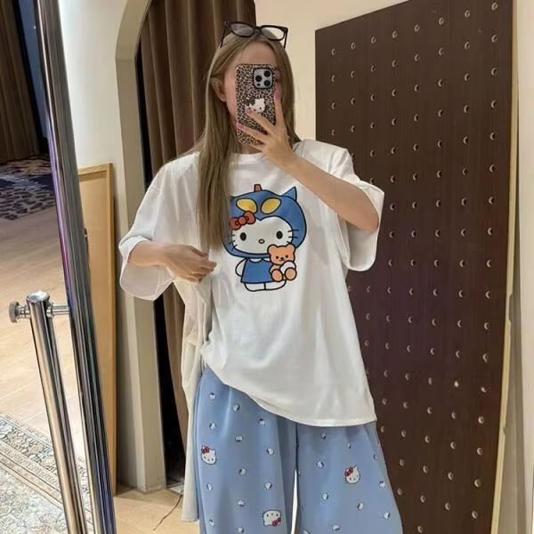 Kurzärmliges T-Shirt mit Hello – Street Fashion Jersey Bewertung und Preis