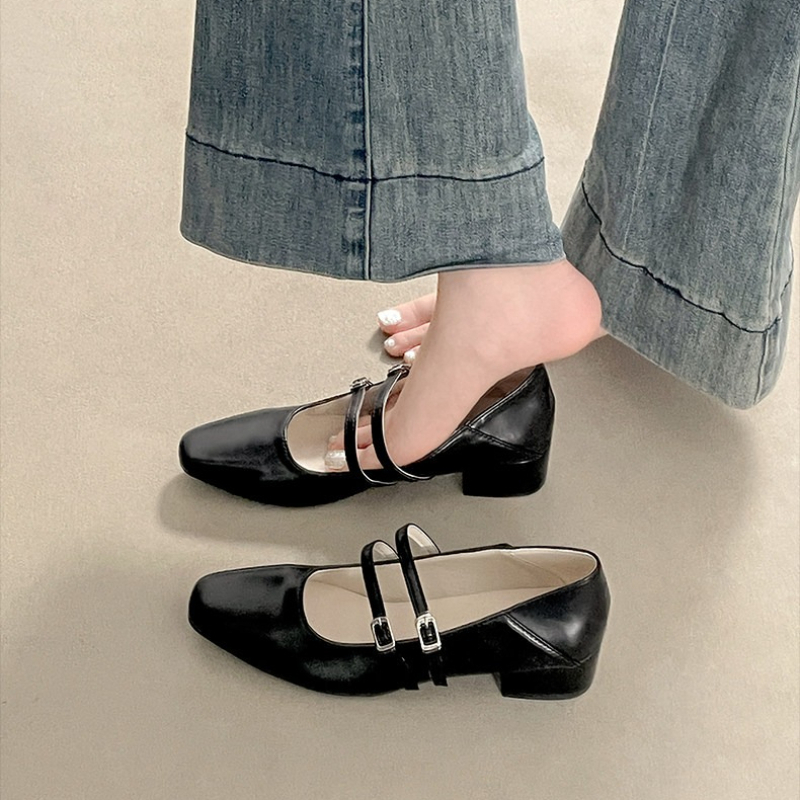 Silberne Mary-Jane-Schuhe für  – Street Fashion Women Bewertung und Preis