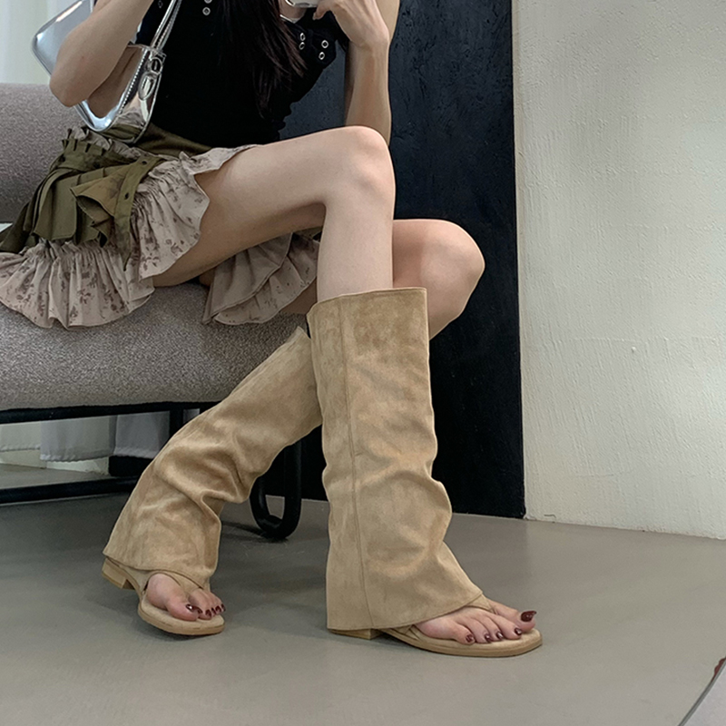 Ausgehöhlte Damenstiefel mit S – Street Fashion Korea Bewertung und Preis