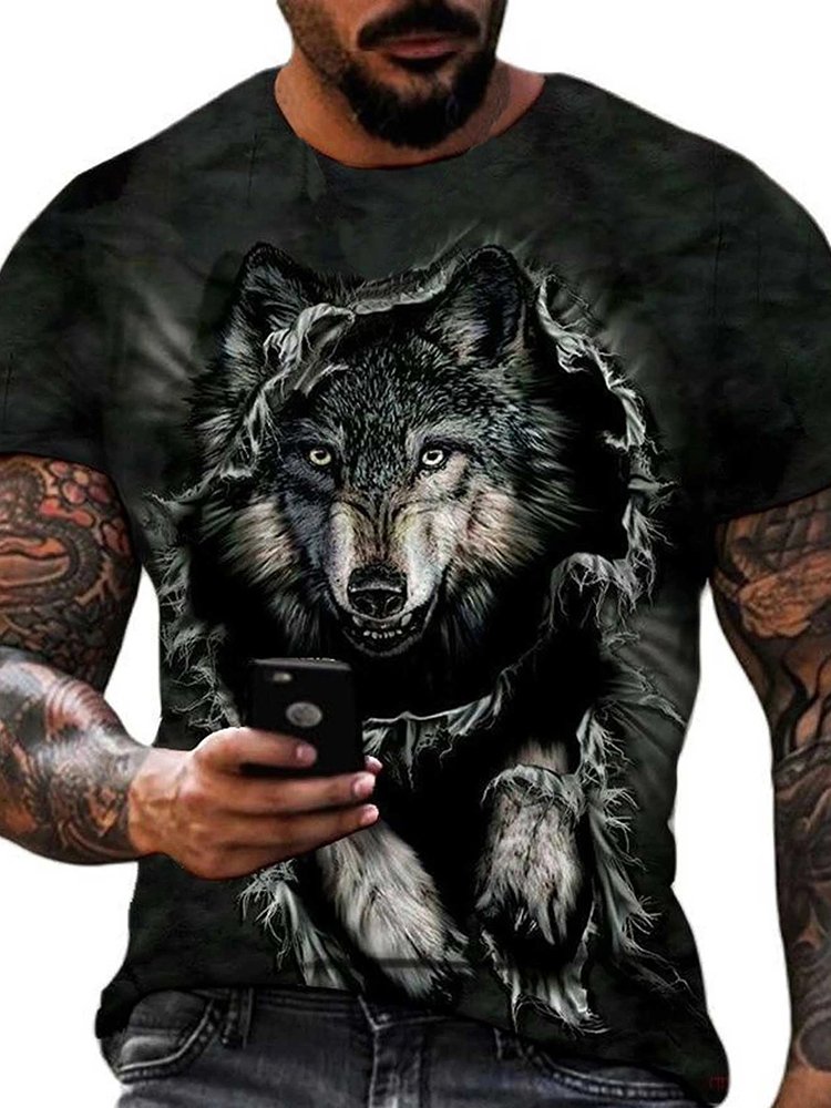 Verschiedene Schüler Wolf Prin – Street Fashion Urban Bewertung und Preis