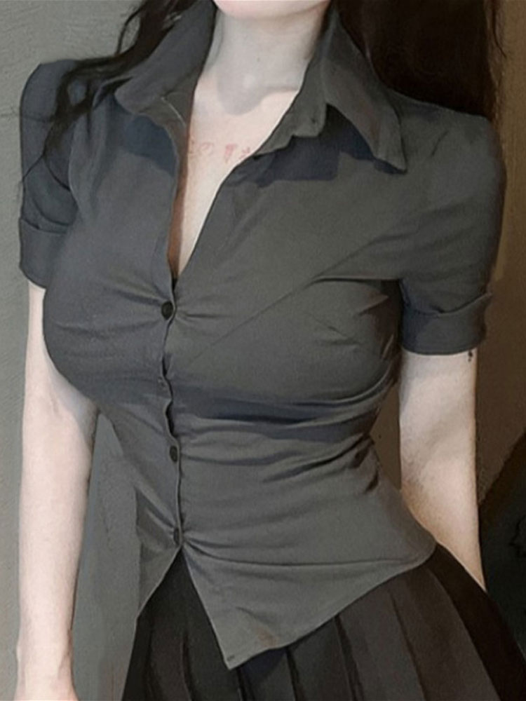 Mode Frau Bluse Elastische Dün – Street Fashion Korea Bewertung und Preis
