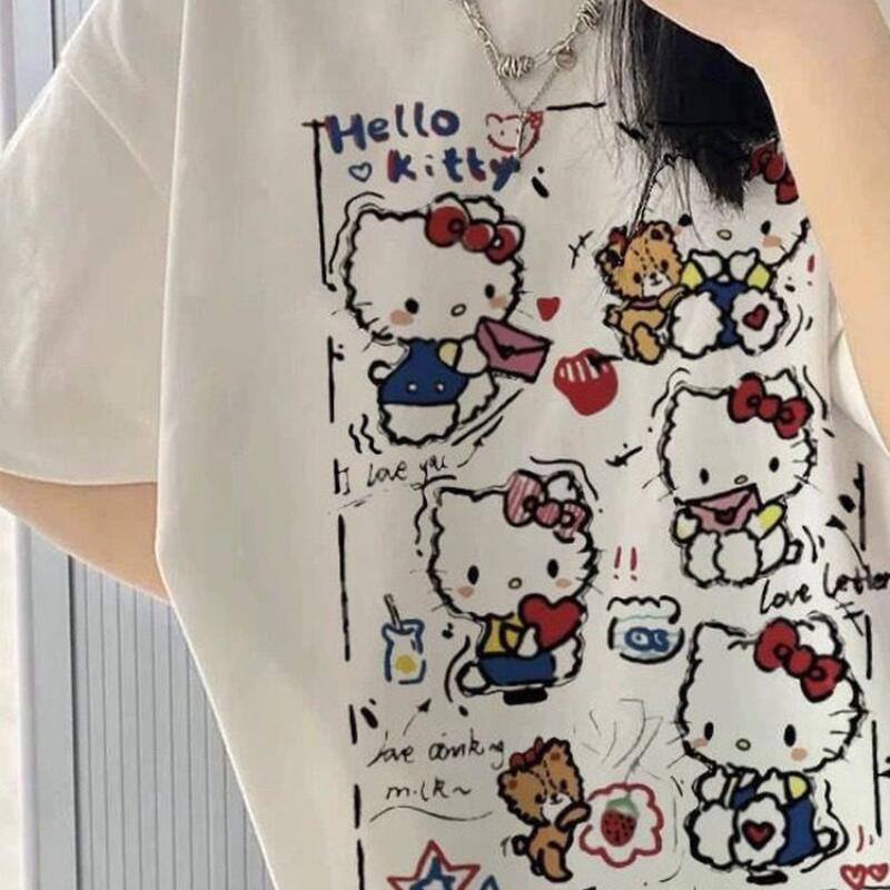 Kurzärmeliges Sommer Hello Kit – Street Fashion Jersey Bewertung und Preis