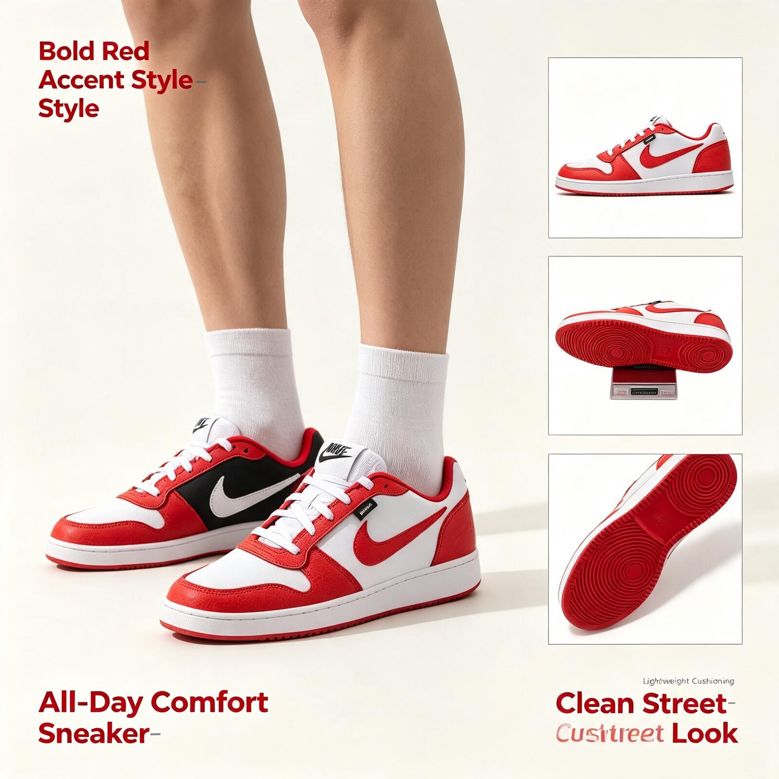 Heiße Nike Herren Ebernon Low  – Street Fashion Hong Kong Bewertung und Preis
